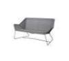 1 X BRAND NEW WITH BOX CANE - LINE GARDEN BREEZE 2 SEATER SOFA IN GREY IN SIZE L 154 X D 76 X H 78 - RRP &pound;1,615