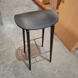 1 X BRAND NEW IN BOX NORR11 NY11 BAR STOOL IN BLACK WOOD IN SIZE 42 X 77 X 37 - RRP £435