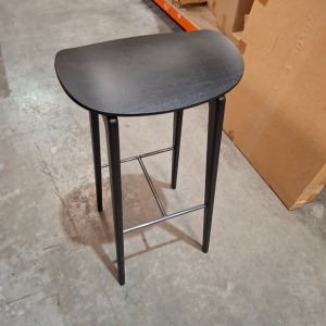 1 X BRAND NEW IN BOX NORR11 NY11 BAR STOOL IN BLACK WOOD IN SIZE 42 X 77 X 37 - RRP £435
