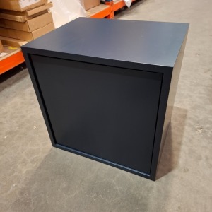 4 X BRAND NEW MUUTO STACKED STORAGE SYSTEM W/DOOR IN MIDNIGHT BLUE IN SIZE L43,6 X D35 X H 43,6 CM - RRP EACH £157 IN 4 BOXES