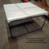 1 X BRAND NEW WITH BOX TRAY TABLE COFFEE SQUARE IN BLACK IN SIZE 60 X 60 X H 39 - RRP &pound;188 - 2