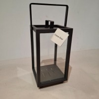 2 X BRAND NEW CANE LIGHTHOUSE LANTERNS IN LAVA GREY ALUMINUM IN SIZE SMALL - RRP EACH &pound;96.45 IN ONE BOX