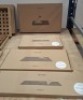 4 X BRAND NEW MIXED LOT CONTAINING 1 FIONIA TRAY IN TEAK IN SIZE 48 X 32 1 DANIA CUTTING BOARD IN TEAK END GRAIN IN SIZE 40 X 24 1 SILD TRAY IN TEAK IN SIZE 49 X 24.5 1 SILD TRAY IN TEAK IN SIZE 55 X 16 IN 4 BOXES