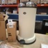 1 X BRAND NEW VIPP 15 PEDAL BIN IN SIZE 14L IN BEIGE - RRP &pound;325 COMES WITH A BOX OF VIPP BIN BAGS.