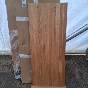 3 X BRAND NEW PLAY LAME MIXED EXTENSION PLATES FOR DINING TABLES LOT CONTAINING BLACK MDF/OILED OAK FRAME OILED OAK AND SMOKED OAK.(NOTE ONLY MID SECTION )