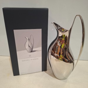 1 X BRAND NEW IN BOX GEORG JENSEN HENNING KOPPEL COLLECTION PITCHER 1.2 L IN STAINLESS STEEL MIRROR - RRP £275
