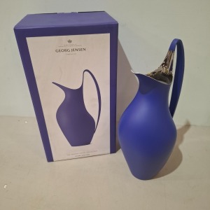 1 X BRAND NEW IN BOX GEORG JENSEN THE HENNING KOPPEL COLLECTION PITCHER IN ICONIC BLUE IN SIZE 1.2 L - RRP £210