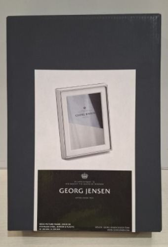 5 X BRAND NEW GEORG JENSEN DECO PICTURE FRAME IN STAINLESS STEEL IN SIZE 13 X 18 CM - RRP EACH &pound;85 - TOTAL &pound;425