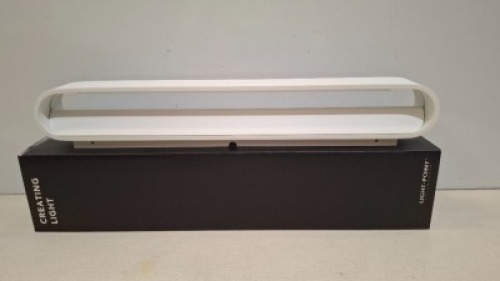 1 X BRAND NEW IN BOX CREATING LIGHT AURA W3 WALL LIGHT IN WHITE / ALUMINIUM - RRP &pound;432