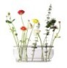 1 X BRAND NEW IN BOX FRITZ HANSEN IKEBANA VASE LONG IN GLASS / STAINLESS STEEL IN SIZE 33.5 X H 10 X W 9.5 - RRP &pound;218