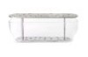 1 X BRAND NEW IN BOX FRITZ HANSEN IKEBANA VASE LONG IN GLASS / STAINLESS STEEL IN SIZE 33.5 X H 10 X W 9.5 - RRP &pound;218 - 2