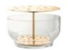 1 X BRAND NEW IN BOX FRITZ HANSEN IKEBANA VASE LARGE IN GLASS / BRASS PLATED IN SIZE DIAM 24CM X H 15,5 - RRP &pound;219 - 2