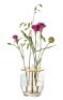 4 X BRAND NEW IN BOX FRITZ HANSON IKEBANA VASE IN GLASS / BRASS PLATED IN SIZE SMALL DIAM 12 CM X H 13 CM - RRP EACH &pound;82