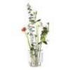 4 X BRAND NEW IN BOX FRITZ HANSON IKEBANA VASE IN GLASS / STAINLESS STEEL IN SIZE SMALL DIAM 12 CM X H 13 CM - RRP EACH &pound;82