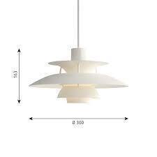 1 X BRAND NEW IN BOX LOUIS POULSEN PH5 MINI PENDANT LIGHT IN WHITE - RRP £508