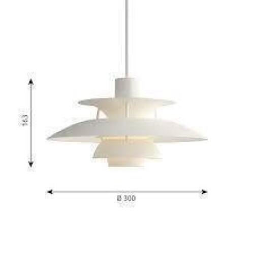 1 X BRAND NEW IN BOX LOUIS POULSEN PH5 MINI PENDANT LIGHT IN WHITE - RRP &pound;508
