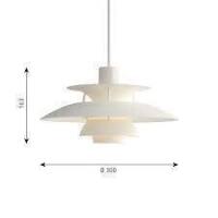 1 X BRAND NEW IN BOX LOUIS POULSEN PH5 MINI PENDANT LIGHT IN WHITE - RRP &pound;508