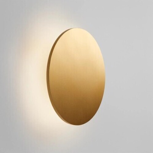 1 X BRAND NEW IN BOX SOHO W3 WALL LIGHT IN GOLD / ALUMINIUM 7.6 X 30 CM DIAM - RRP &pound;302
