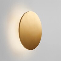 1 X BRAND NEW IN BOX SOHO W3 WALL LIGHT IN GOLD / ALUMINIUM 7.6 X 30 CM DIAM - RRP &pound;302