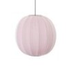 1 X BRAND NEW IN BOX MADE BY HAND KNIT - WHITE ROUND PENDANT LIGHT IN PINK DIAM 60 - RRP &pound;610