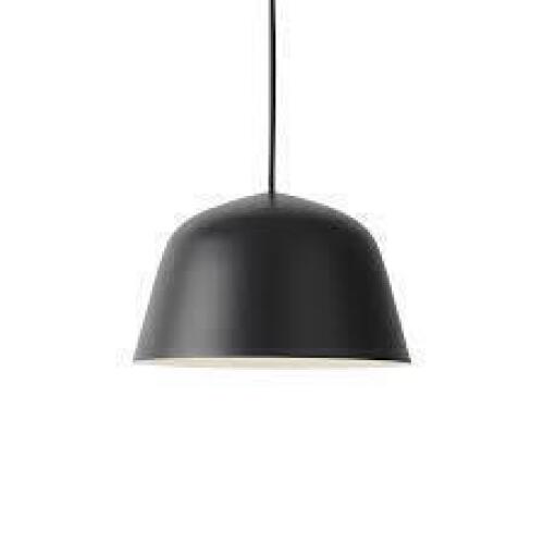 2 X BRAND NEW IN BOXES LOT CONTAINING 1 X MUUTO AMBIT PENDANT LIGHT IN BLACK SIZE SMALL DIAM 25 CM - RRP &pound;175 1 X MUUTO UNFOLD PENDANT LAMP IN ORANGE SIZE SMALL DIAM 23 CM - RRP &pound;195 - TOTAL RRP &pound;370 -