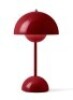 3 X BRAND NEW BOXED FLOWERPOT VP9 VERNER PANTON 1968 TABLE LAMP IN 3 DIFFERENT COLOURS - MATT LIGHT GREY - GREY BEIGE - VERMILION RED - RRP EACH &pound;165 - TOTAL RRP &pound;495 IN 3 BOXES - 3