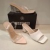 30 X BRAND NEW WOMENS MISSGUIDED SHOES CONTAINING SQUARE TOE BLOCK HEEL MULE SANDAL IN WHITE , POINTED TOE PERSPEX STILETTO IN NUDE , PERSPEX BLOCK HEEL MULE SANDAL IN SAND ETC ALL IN SIZE 5