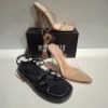 30 X BRAND NEW WOMENS MISSGUIDED SHOES CONTAINING SQUARE TOE HIGH HEEL TIE UP SANDALS IN SAND , ASSYM STRAPPY HIGH HEEL SANDALS IN WHITE , CHUNKY PLATFORM GLADIATOR SANDALS IN SAND ETC ALL IN SIZE 5
