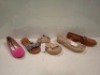 21 X BRAND NEW MIXED WOMENS SHOES CONTAINING LA BOTTINE SOURIANTE FLAT POINTED SHOES IN PINK IN SIZE 6 , VICES - VERSO SANDALS IN SILVER IN SIZE 3 , C'M PARIS SANDALS IN CHAMPAGNE IN SIZE 4