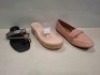 26 X BRAND NEW MIXED WOMENS SHOES CONTAINING C'M PARIS SANDALS IN NUDE IN SIZE 5 , MULANKA FLAT POINTED SHOES IN APRICOT IN SIZE 3 , MARQUIIZ FLAT POINTED SHOES IN WINE IN SIZE 4 ETC ON HALF A SHELF