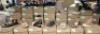 40 X BRAND NEW MIXED SHOES LOT CONTAINING PEWTER SANDALS IN SIZE UK 4 , BLOCK HEEL SHOES IN BLACK IN SIZE UK 6 , TRAINERS WITH VELCRO STRAP IN NAVY IN SIZE UK 6 ETC ON A FULL SHELF
