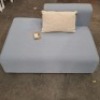1 X HAY LEFT PART ONLY TWO SEATER SOFA IN LIGHT BLUE IN SIZE L 130 X W 95 X H 67 - INDOOR ONLY