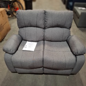 1 X BRAND NEW HOME LIFE HL FABRIC RECLINER 2 SEATER IN GREY