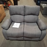 1 X BRAND NEW HOME LIFE HL FABRIC RECLINER 2 SEATER IN GREY