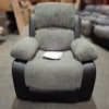 1 X BRAND NEW HOMELIFE HL BANBURY FAUX LEATHER ARMCHAIR IN BLACK/ GREY