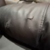 1 X HOME LIFE ARMCHAIR IN FAUX LEATHER IN BLACK (NOTE CUSTOMER RETURNS - DAMAGE TO LEFT ARM REST) - 2
