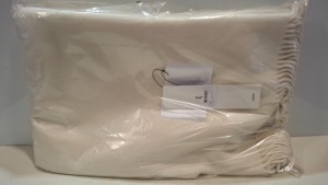 1 X BRAND NEW BOLD BLANKET IN 100% VIRGIN WOOL IN OYSTER WHITE SIZE 150 X 250 CM - RRP £454