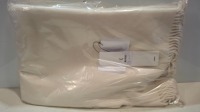 1 X BRAND NEW BOLD BLANKET IN 100% VIRGIN WOOL IN OYSTER WHITE SIZE 150 X 250 CM - RRP &pound;454