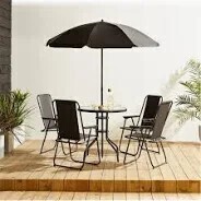 1 X STUDIO OXFORD 6PC PATIO SET - PRE BUILT