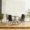 1 X STUDIO OXFORD 5PC PATIO SET TO INCLUDE 4 CHAIRS AND ONE TABLE