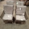 4 X BRAND NEW CULCITA OUTDOOR CHAIRS IN GREY