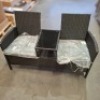 1 X STUDIO GLENDALE LOVE SEAT IN BLACK PRE - BUILT