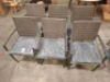 6 X BRAND NEW OUTDOOR CHAIRS IN GREY