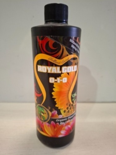 72 X BRAND NEW FUTURE HARVEST ROYAL GOLD 0-1-0 ORGANIC FLOWERING BIO CATALYST 500ML IN 6 BOXES