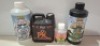 40 X BRAND NEW MIXED GARDEN FERTILIZER LOT CONTAINING INDICA NUTRIENTS KASHMIRE NUTRIENTS MICRO BIO STIMULENT 250ML , INDICA NUTRIENTS HIMILAYEN HARDENER FRUIT FORMATION PK BOOSTER 1L , DEVILS GARDEN PK 9-18 BOOSTER FOR GREATER FIELDS 1L ETC IN ONE TRAY 