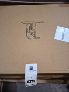 5 X IN BOX SERVING TABLE ON WHEELS IN 5 BOXES