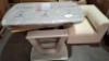 1 X LAZZARO DINING TABLE EXTENDALBE 160/200CM IN LIGHT GREY (NOTE CUSTOMER RETURNS COMES IN TWO PIECE) - 2
