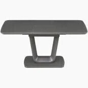 1 X LAZZARO DINING TABLE EXT 1200 / 1600 IN GRAPHITE GREY (NOTE CUSTOMER RETURNS IN UNKNOWN CONDITION IN 3 BOXES )