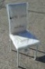 4 X BRAND NEW IN BOX SET DINING CHAIRS IN FAUX LEATHER WITH CHROME LEGS IN ONE BOX