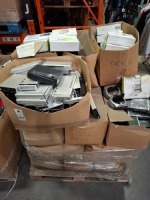 LARGE AMOUNT OF MIXED ELECTRICAL EQUIPMENT CONTAINING DYNAMODE 3.5 SATA OR IDE 1 - BUTTON BACKUP ENCLOSURE , SATA HDD DOCKING STATION , USB 2.0 HDD EXTERNAL BOX , ETC ON ONE PALLET (NOTE - CUSTOMER RETURNS)
